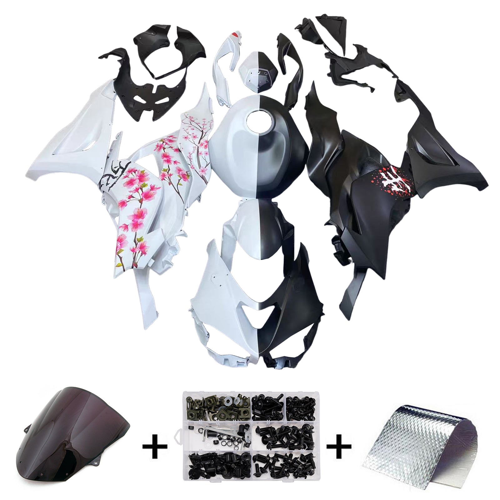 Kit di carenatura in plastica ABS per Kawasaki ZX-6R ZX6R 2024-2025