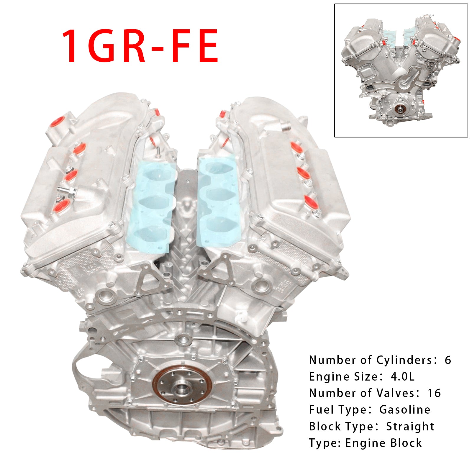 Uusi 1GR-FE 4.0L 6-sylinterinen moottori Toyota Tacomalle 2005-2015 05-09 Tundra
