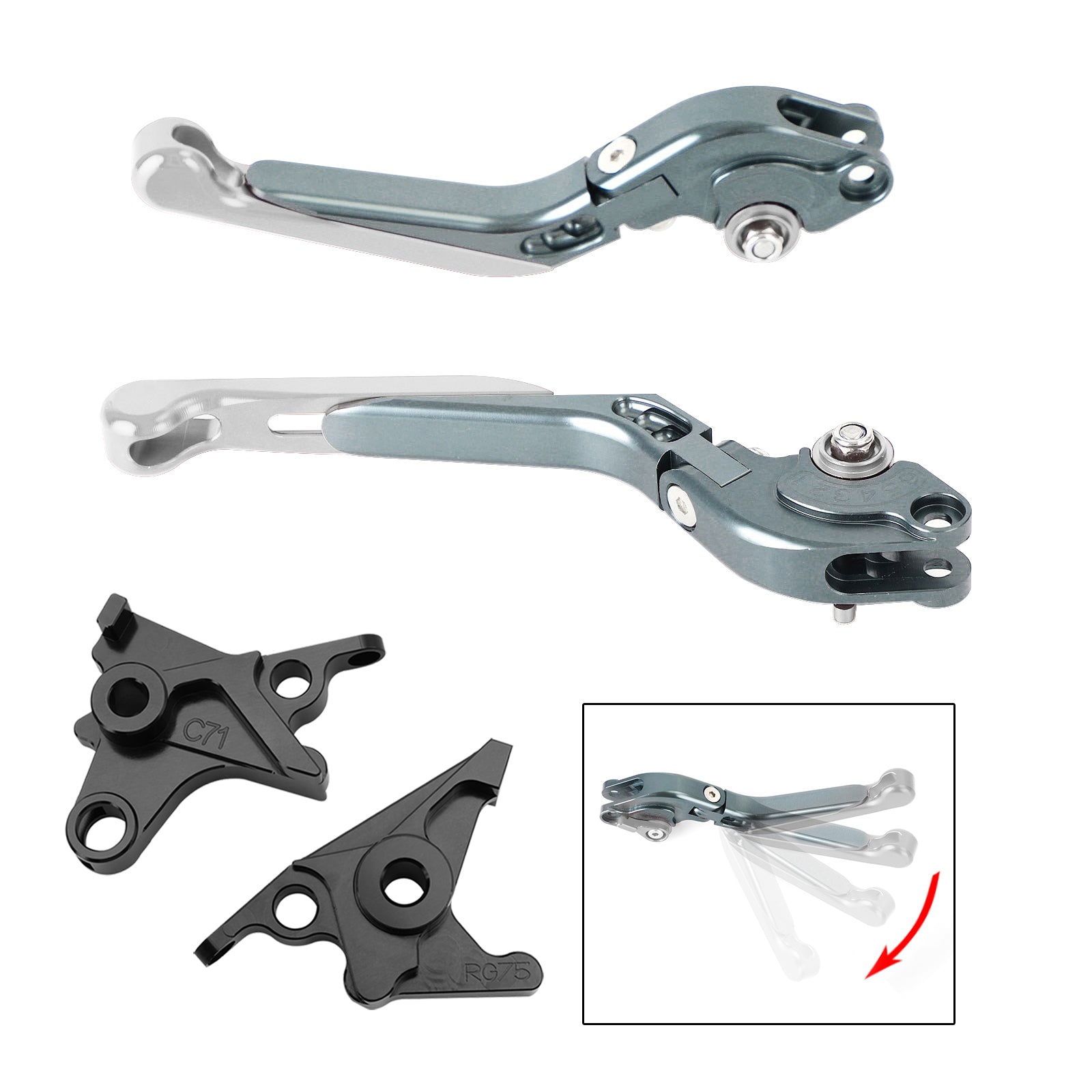 Levier de frein d'embrayage réglable pour BMW R NINE T /PURE/RACER 2017-2023