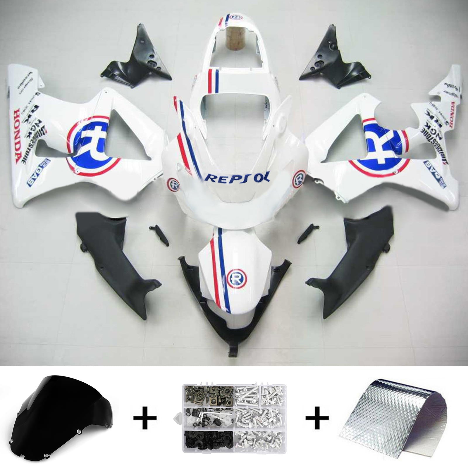 Kit carenatura carrozzeria iniezione plastica ABS Honda CBR929RR 2000-2001