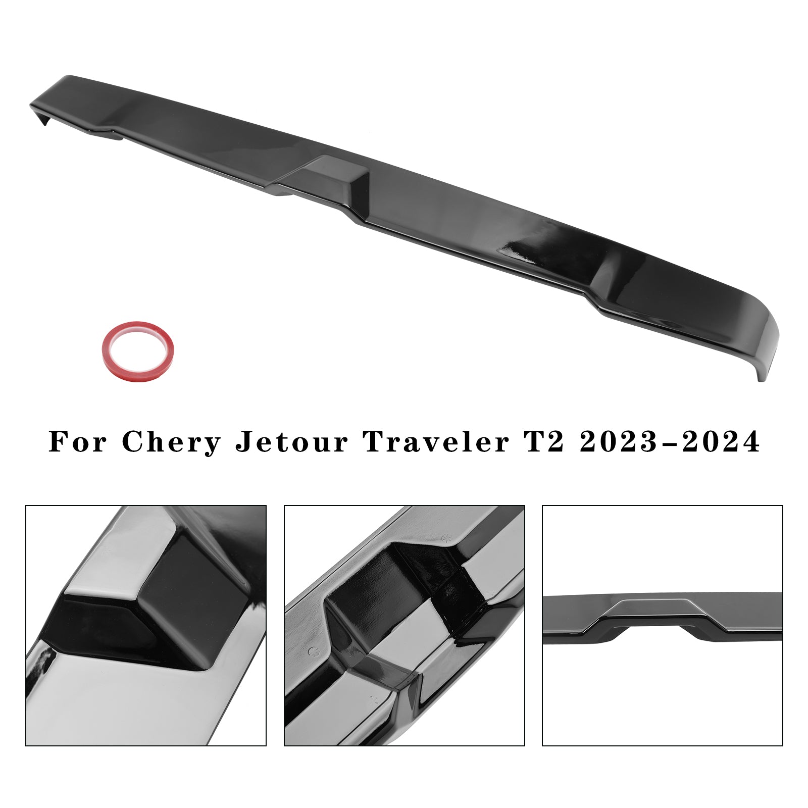 Spoiler bagagliaio posteriore nero lucido Chery Jetour Traveller T2 2023-2024