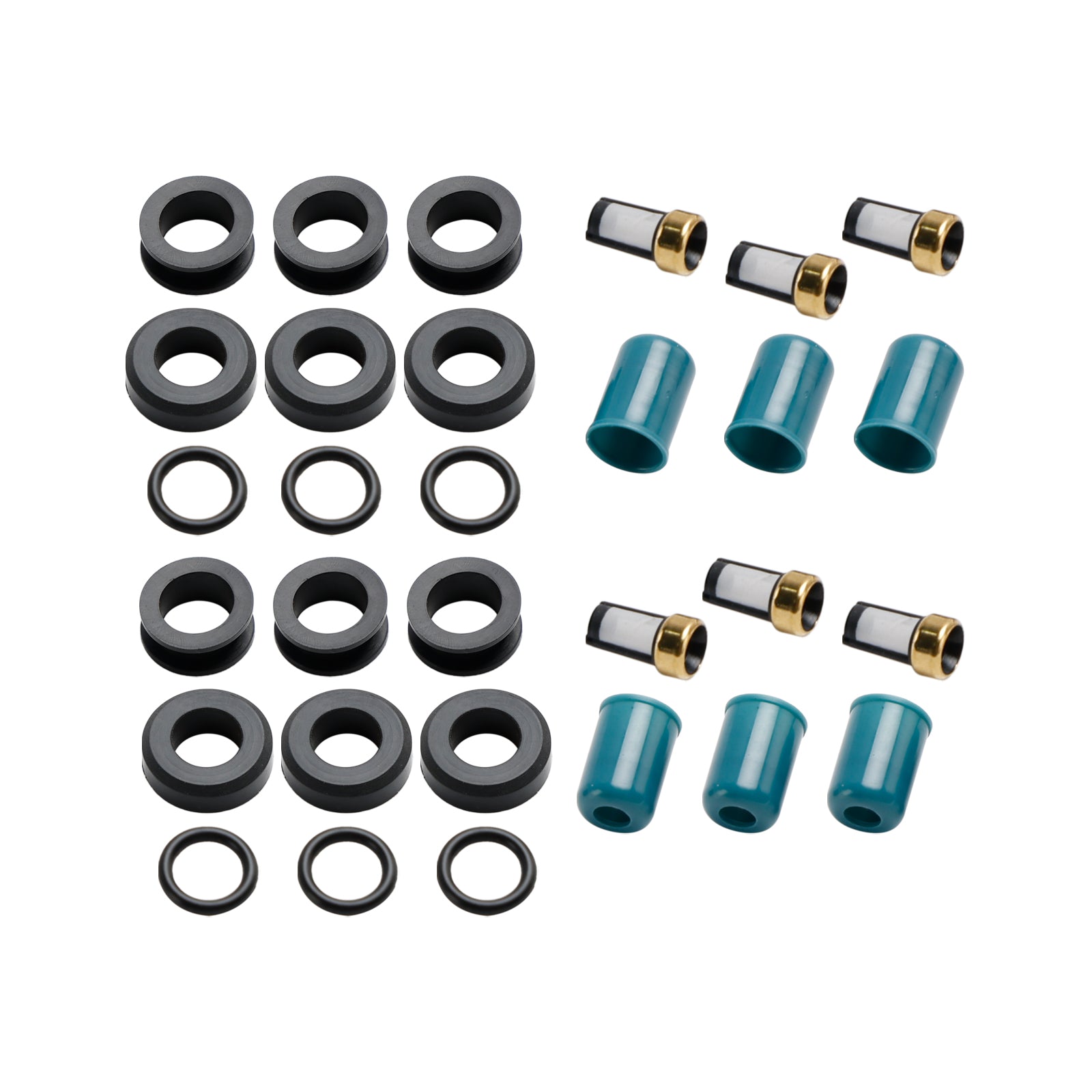 Kit de reparación y reconstrucción de sello de inyector de combustible para camión Toyota 3VZE 3.0L 1988-1995