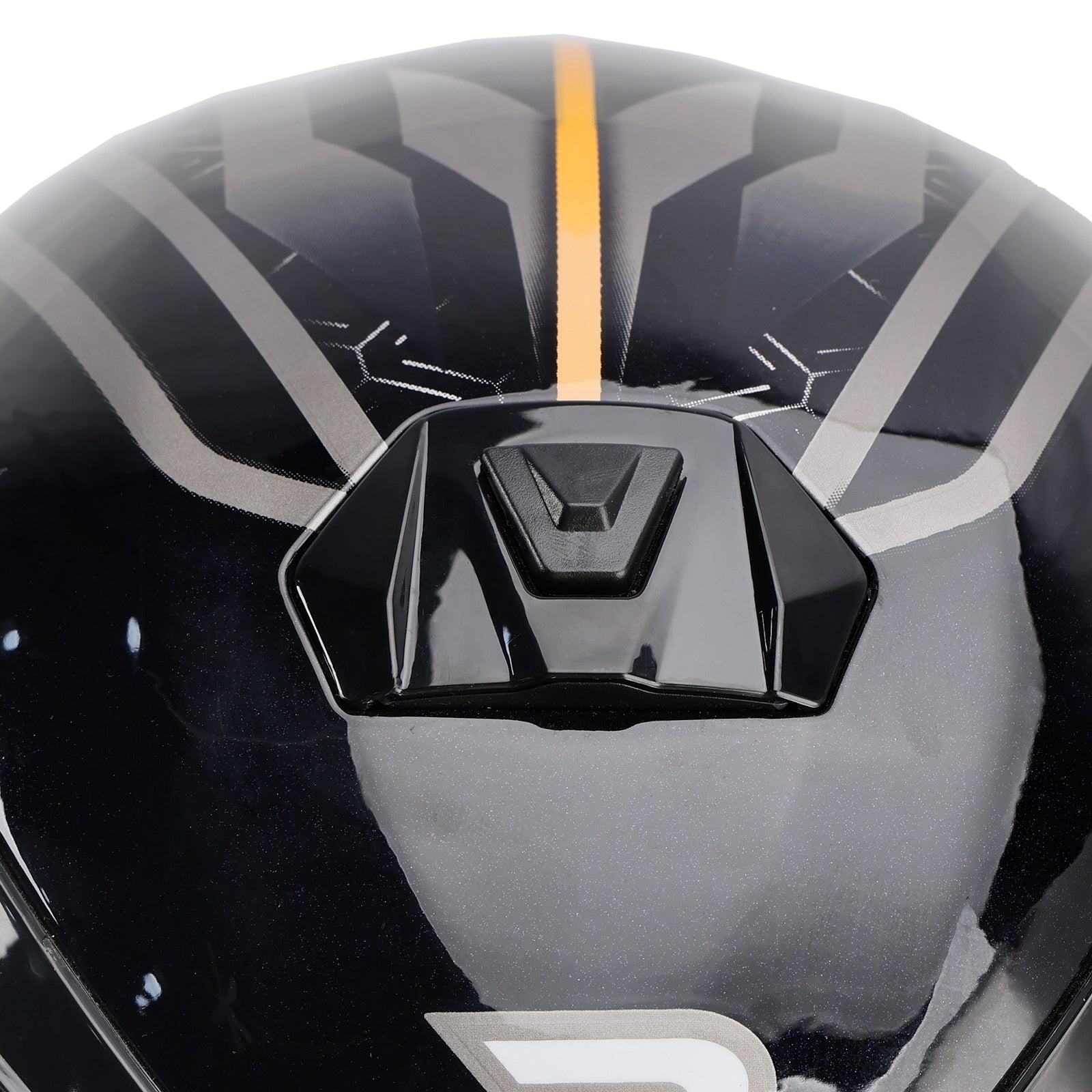 Casque moto intégral DOT pour adulte, orange