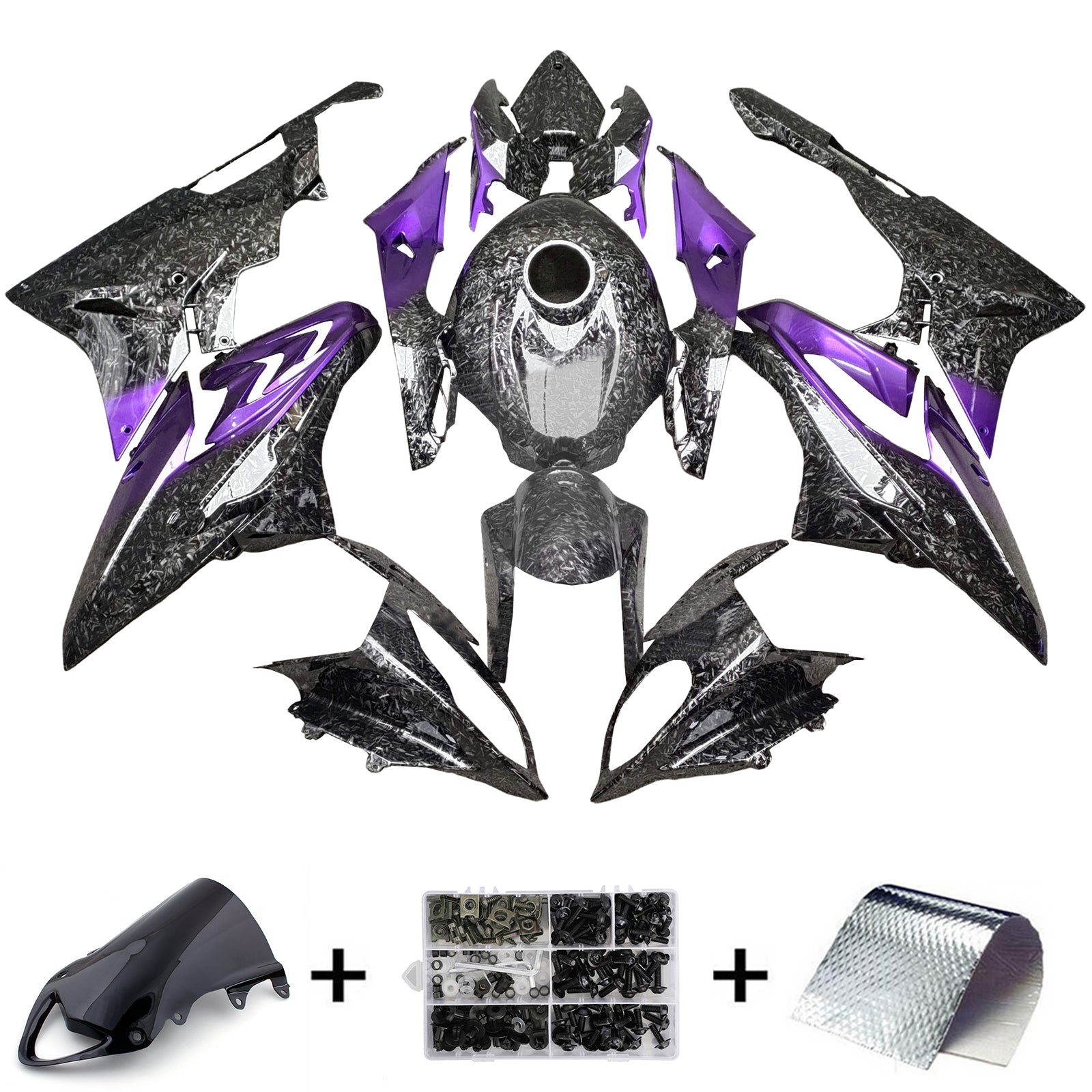 Kit de carénage d'injection pour BMW S1000RR 2009-2014 Carrosserie Plastique ABS