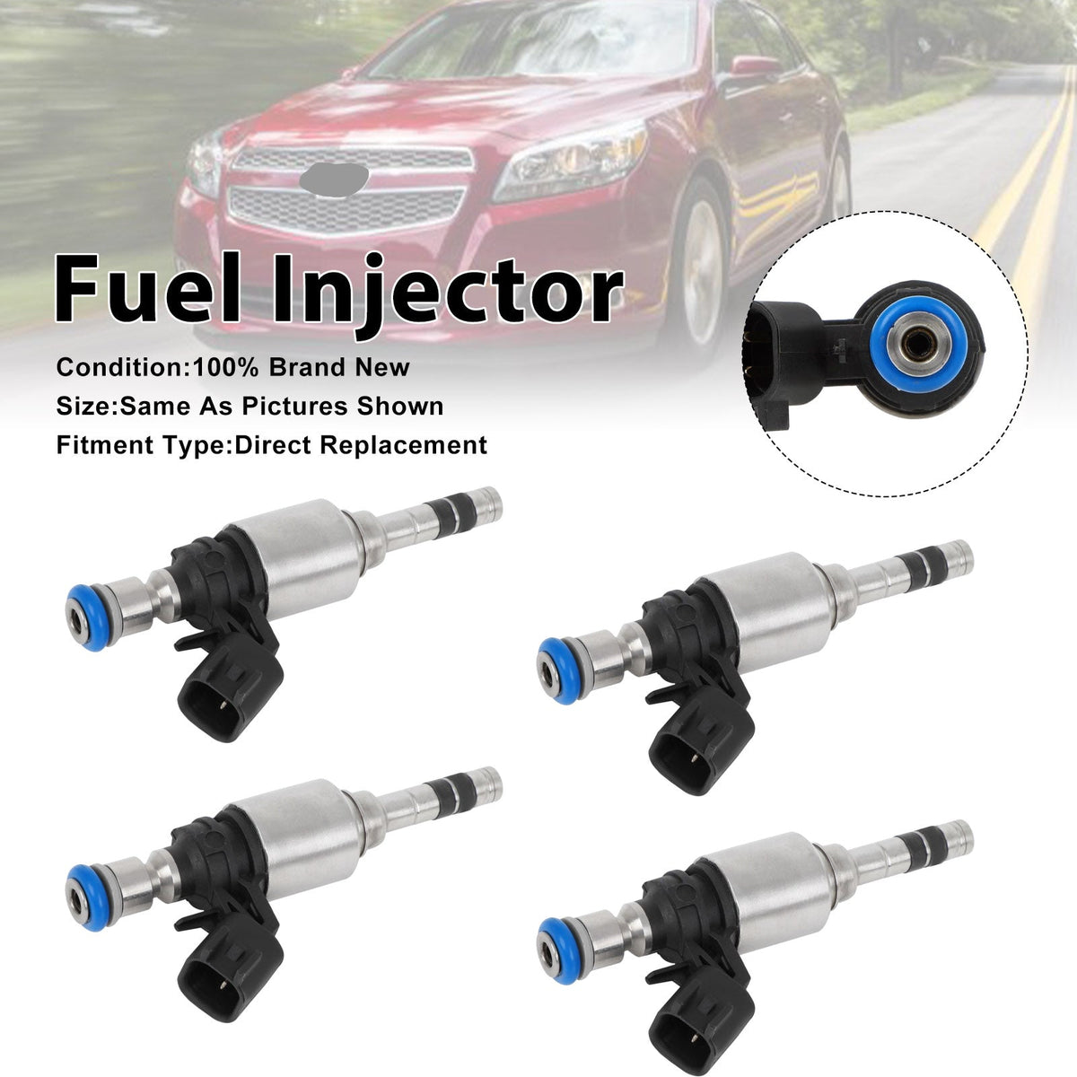 2013-2015 Pour Chevrolet Malibu 2.5L L4 4 injecteurs de carburant (4 pièces) 12627093