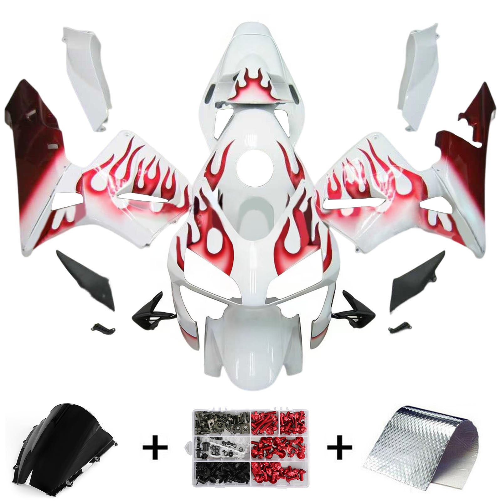 Kit de carénage par injection, carrosserie en plastique ABS pour Honda CBR600RR 2003-2004 F5