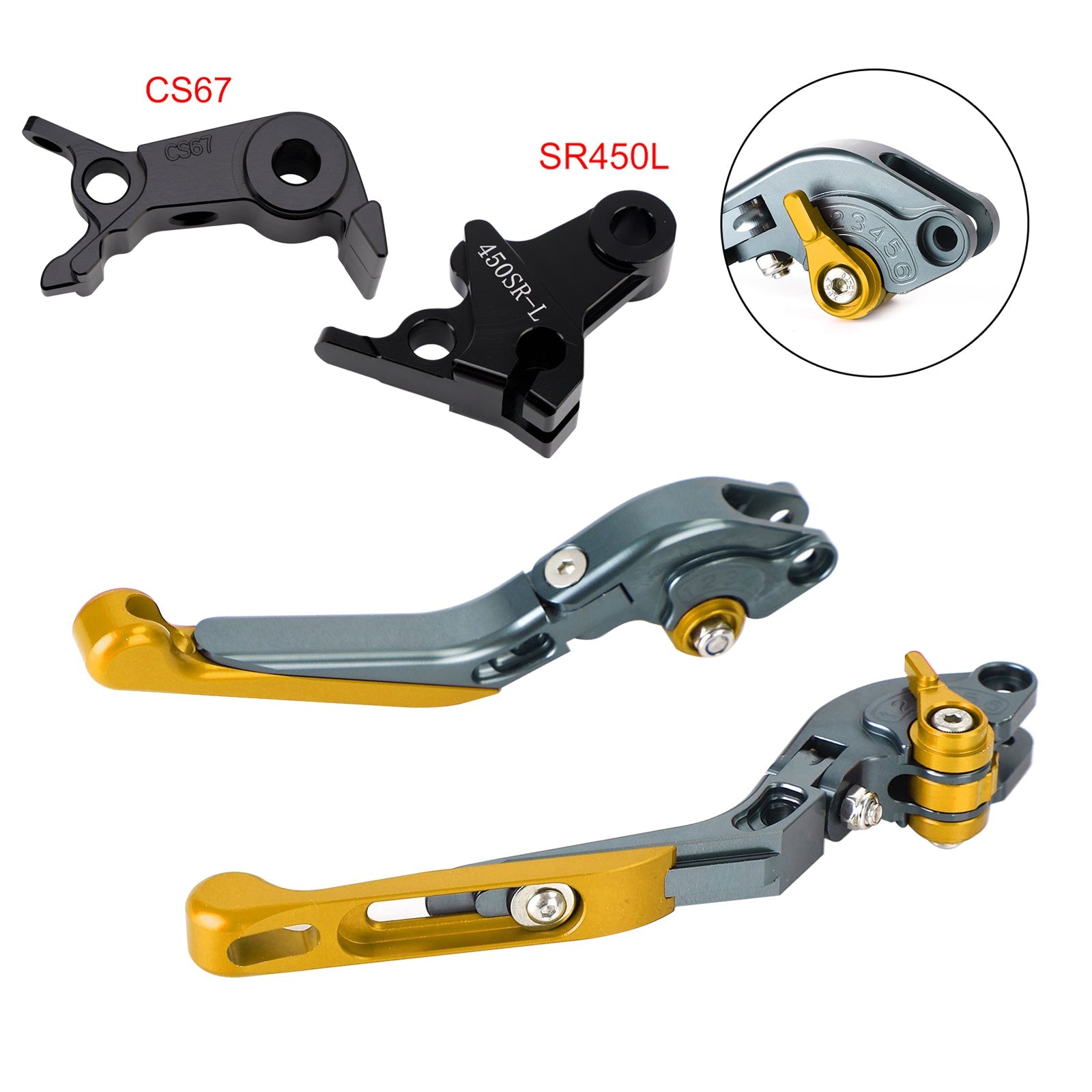 Levier de frein et d'embrayage réglable compatible avec VOGE DS900X 900DSX 2024-2026