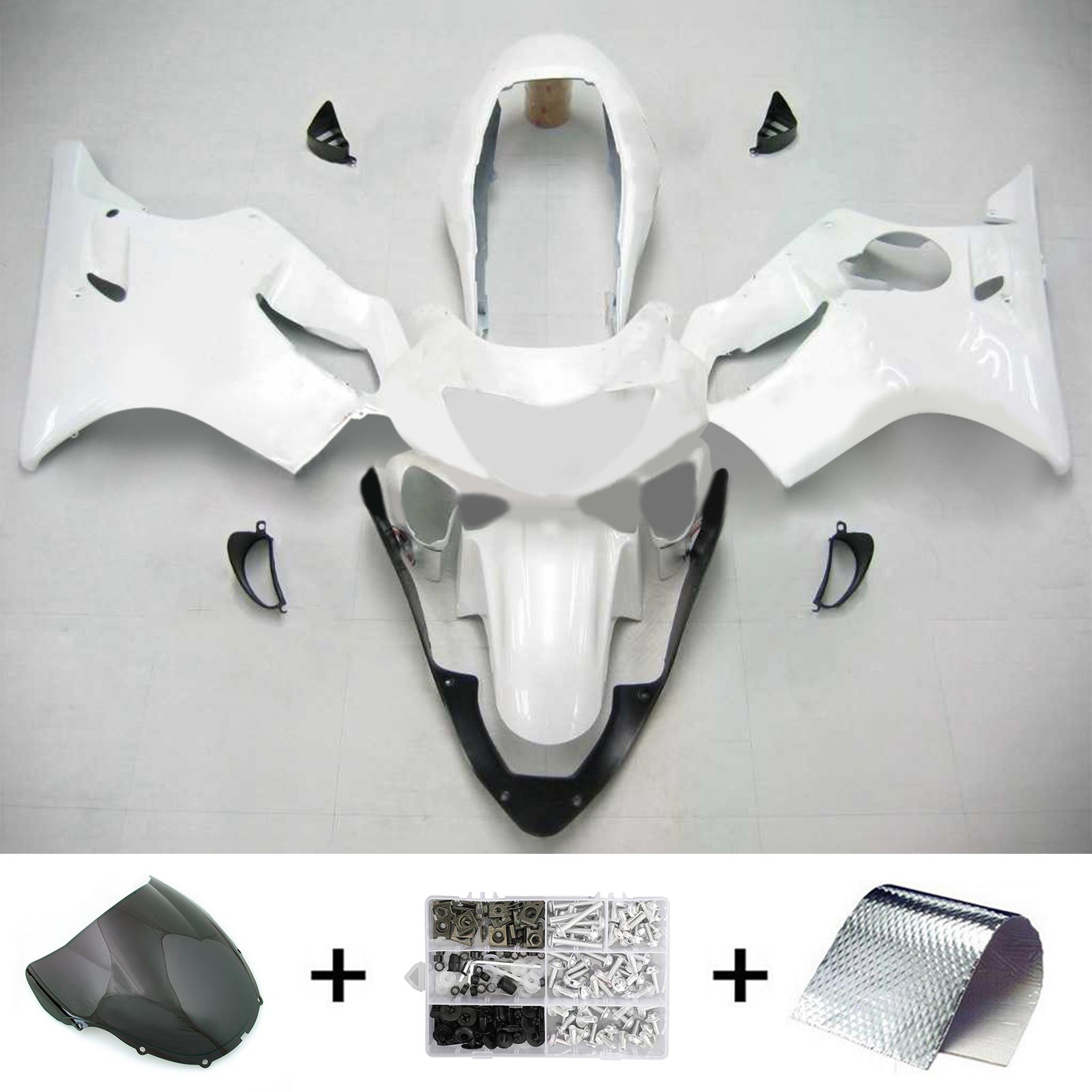 1999-2000 Honda CBR600F4 Kit de carénage injection de carrosserie en plastique Abs