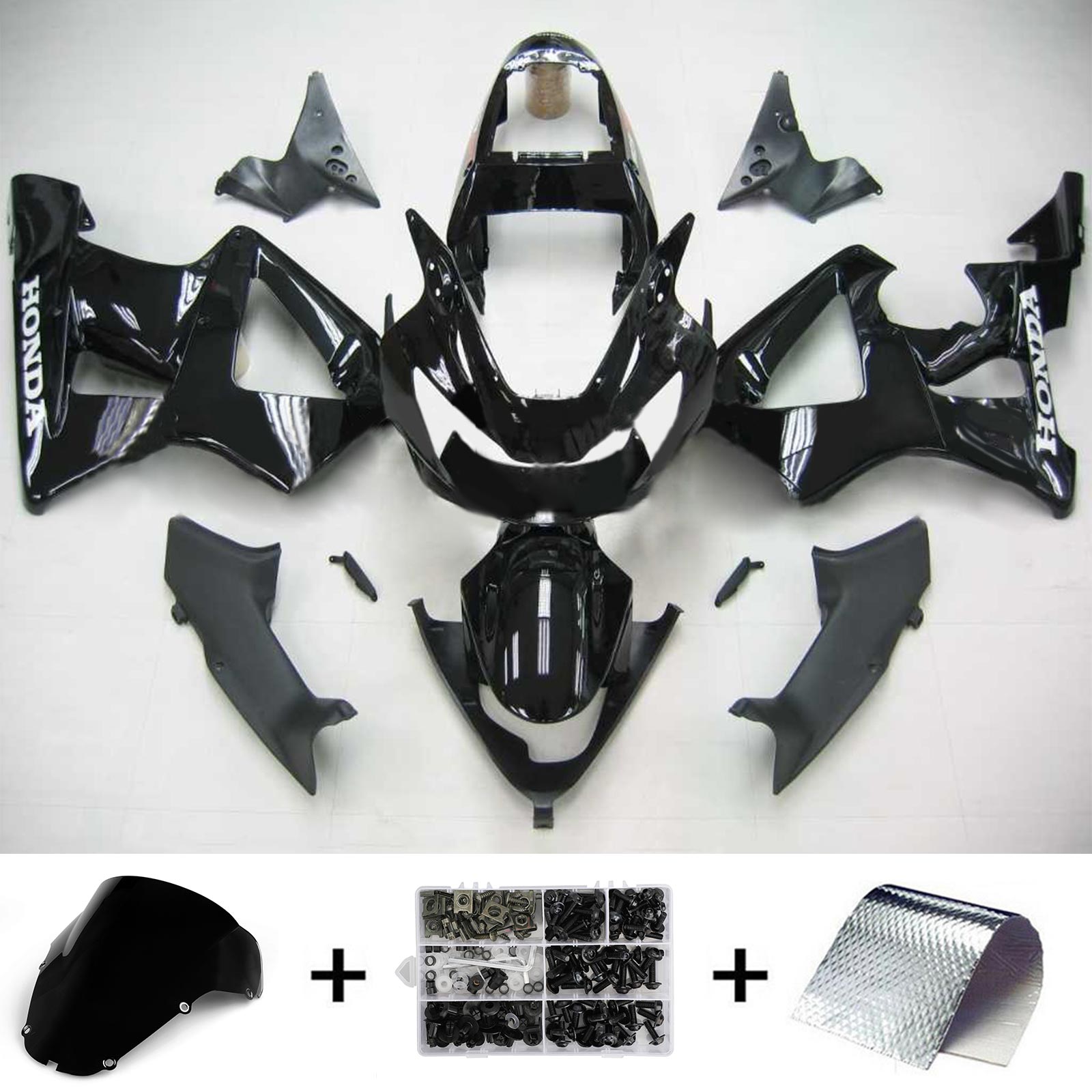 2000-2001 Honda CBR929RR Kit de carenado de carrocería de inyección de plástico ABS