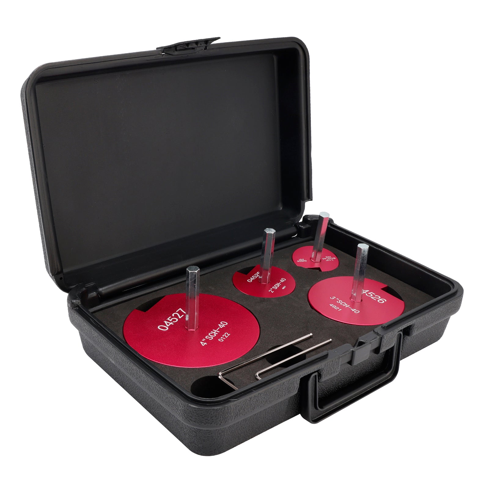 Kit de Alésoirs pour Tuyaux PVC 4 Pièces - Outil de Réparation d'Emboîtures SCH pour Perceuses 1/2"