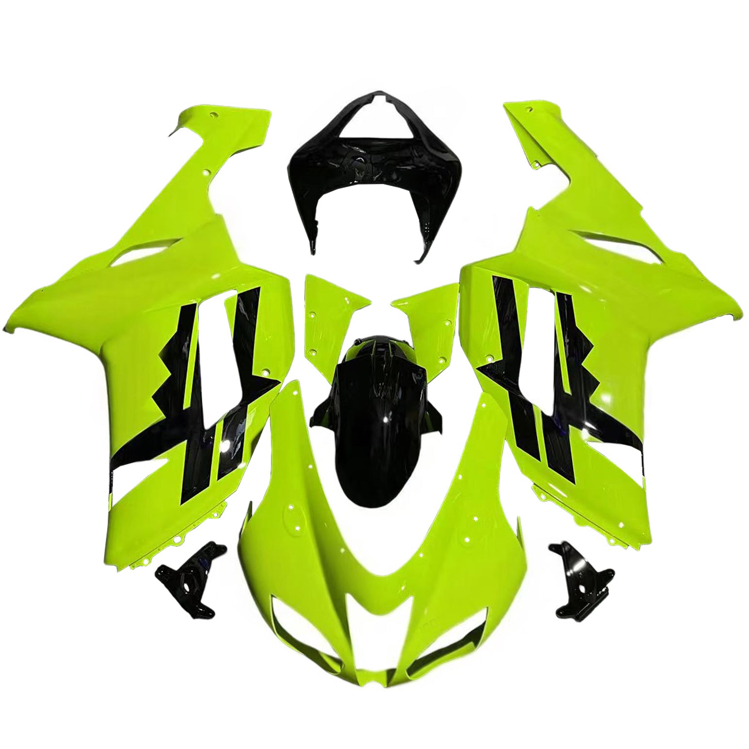 Kit de carénage à injection en plastique ABS pour Kawasaki ZX6R 636 2007-2008