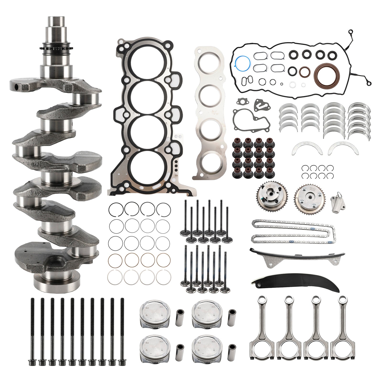 Kit de reacondicionamiento y reconstrucción del motor Hyundai Kia G4NG 2.0L con sincronización de biela del cigüeñal