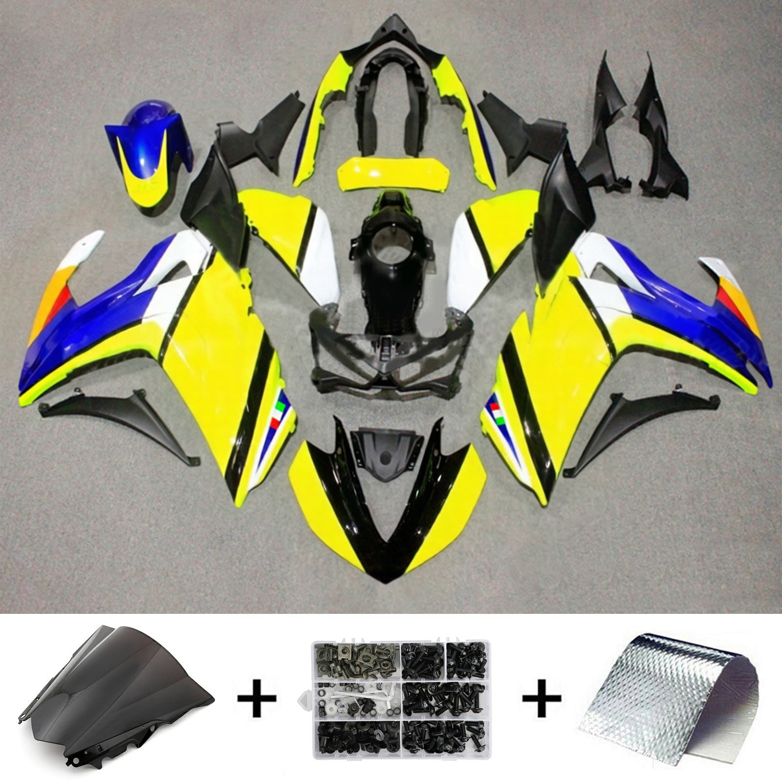 Kit de carénage en plastique ABS injecté pour Yamaha YZF-R3 2014-2018 R25 2015-2017