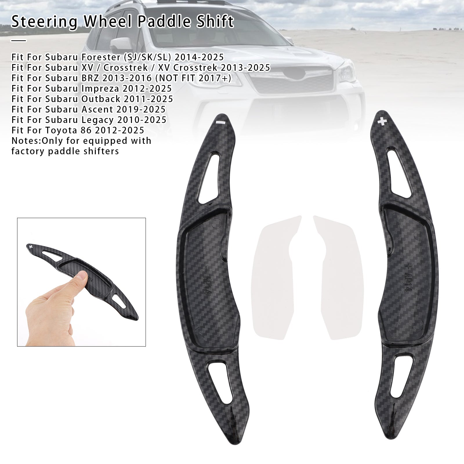 Palettes de changement de vitesse au volant pour Subaru Forester Toyota