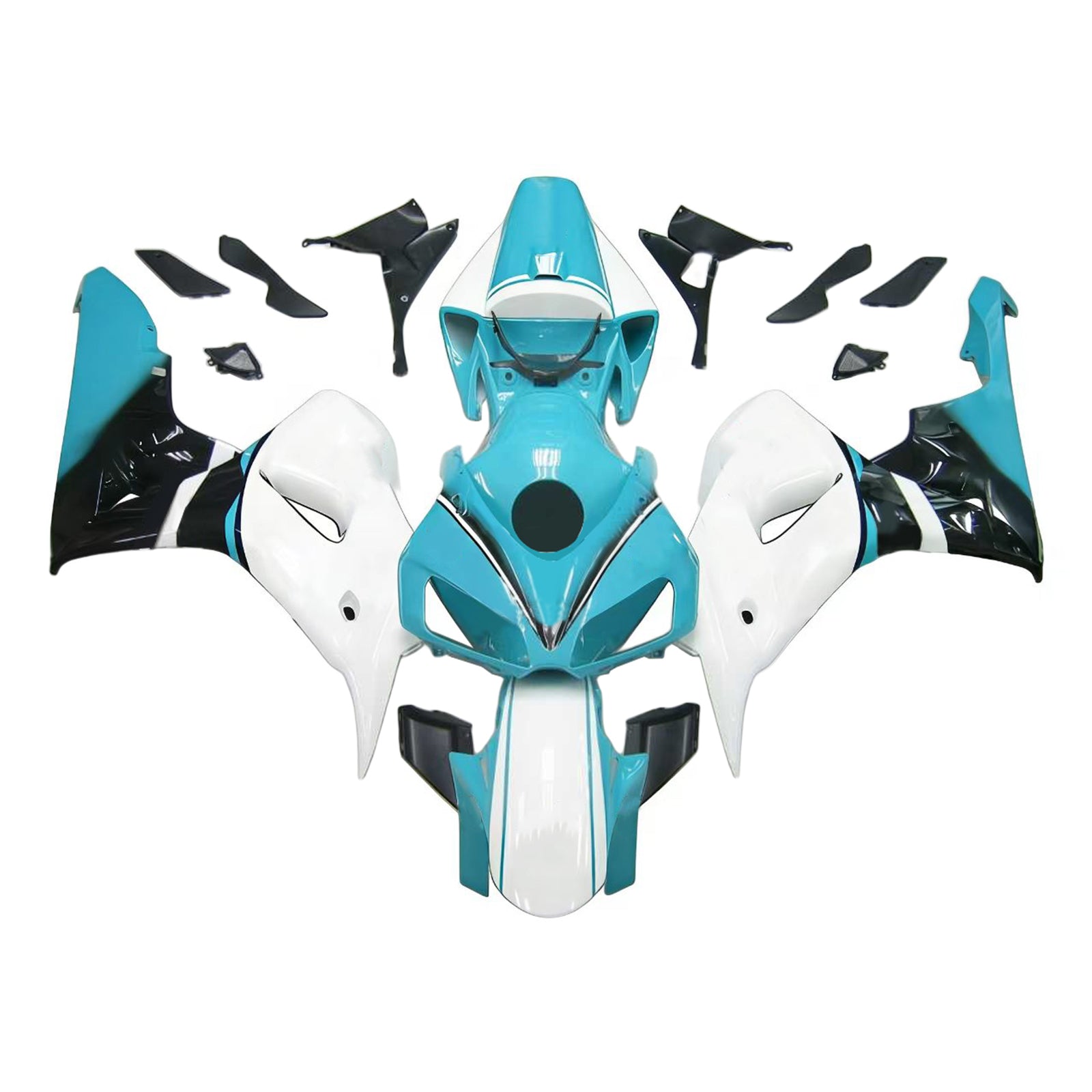 Kit de carénage par injection, carrosserie en plastique ABS pour Honda CBR1000RR 2006-2007
