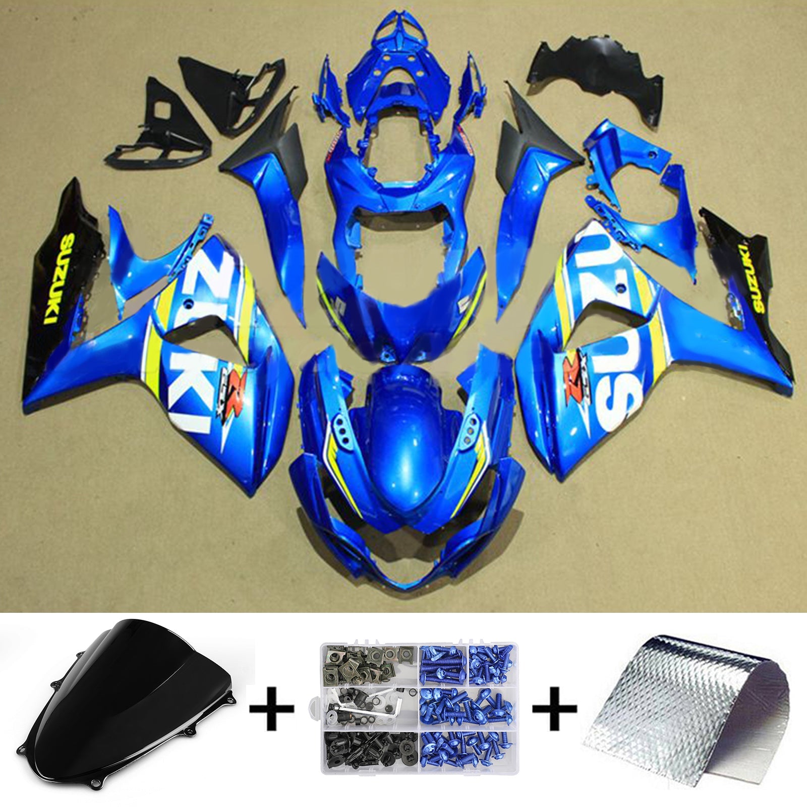 Amotopart Suzuki GSXR1000 2009-2016 K9 Kit carenatura carrozzeria in plastica ABS