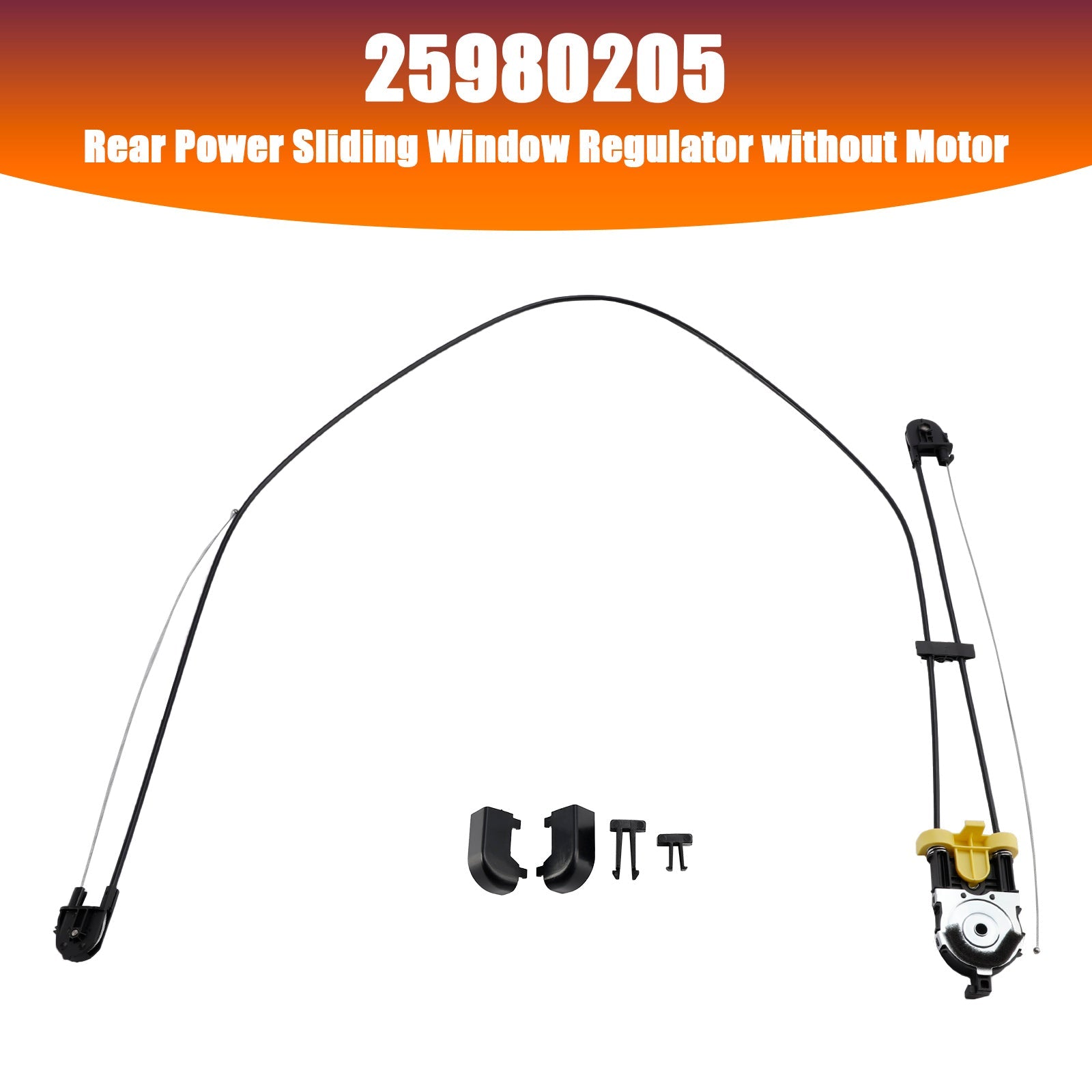 Przesuwane elektryczne przesuwane okno bez silnika dla Sierra 1500 GMC Sierra 1500 25980205