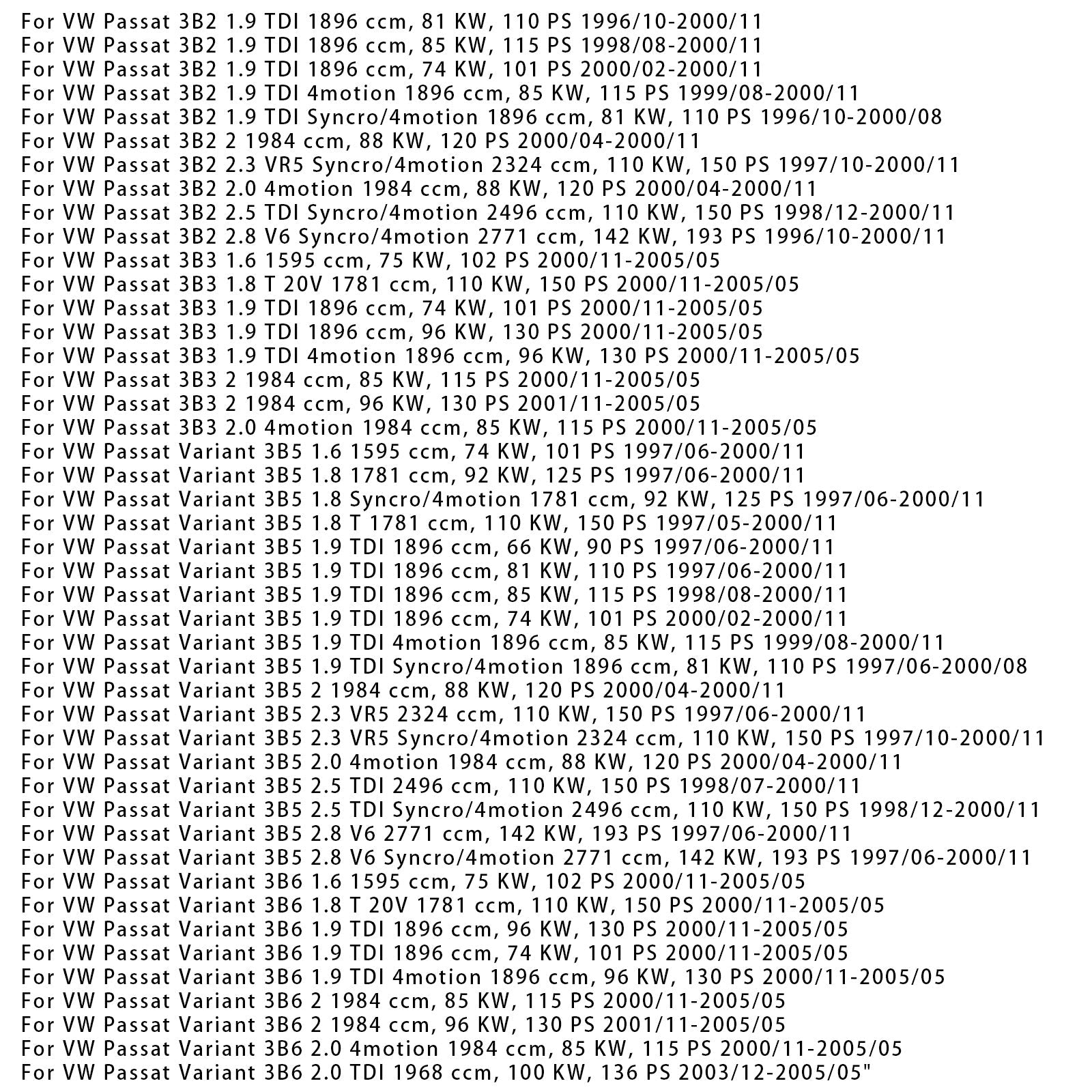 Ohjaustehostimen vaijeri 3B1422052M VW Passat Variantille 1.6 2.0 (1996-2005)