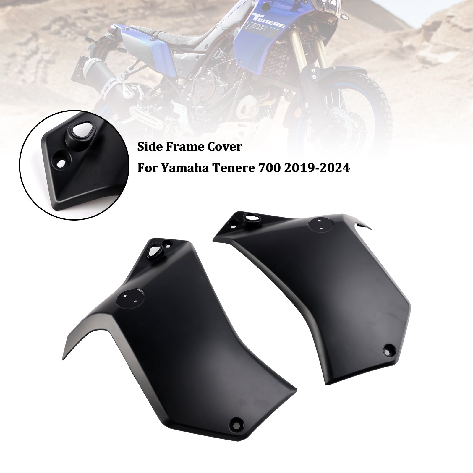 Marco lateral de protección Panel de protección Cubierta para Yamaha Tenere 700 2019-2024