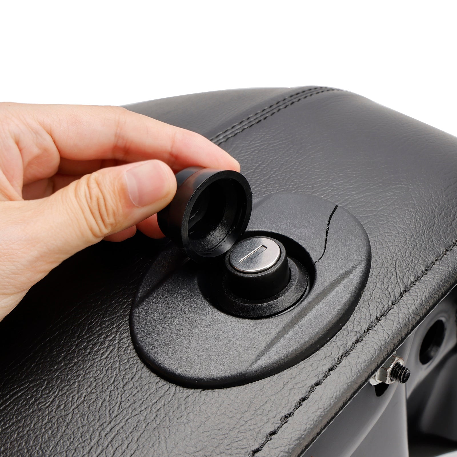 Borse laterali in poliuretano nero per Kawasaki Vulcan S 650 Vn/En650 (2015-2023).