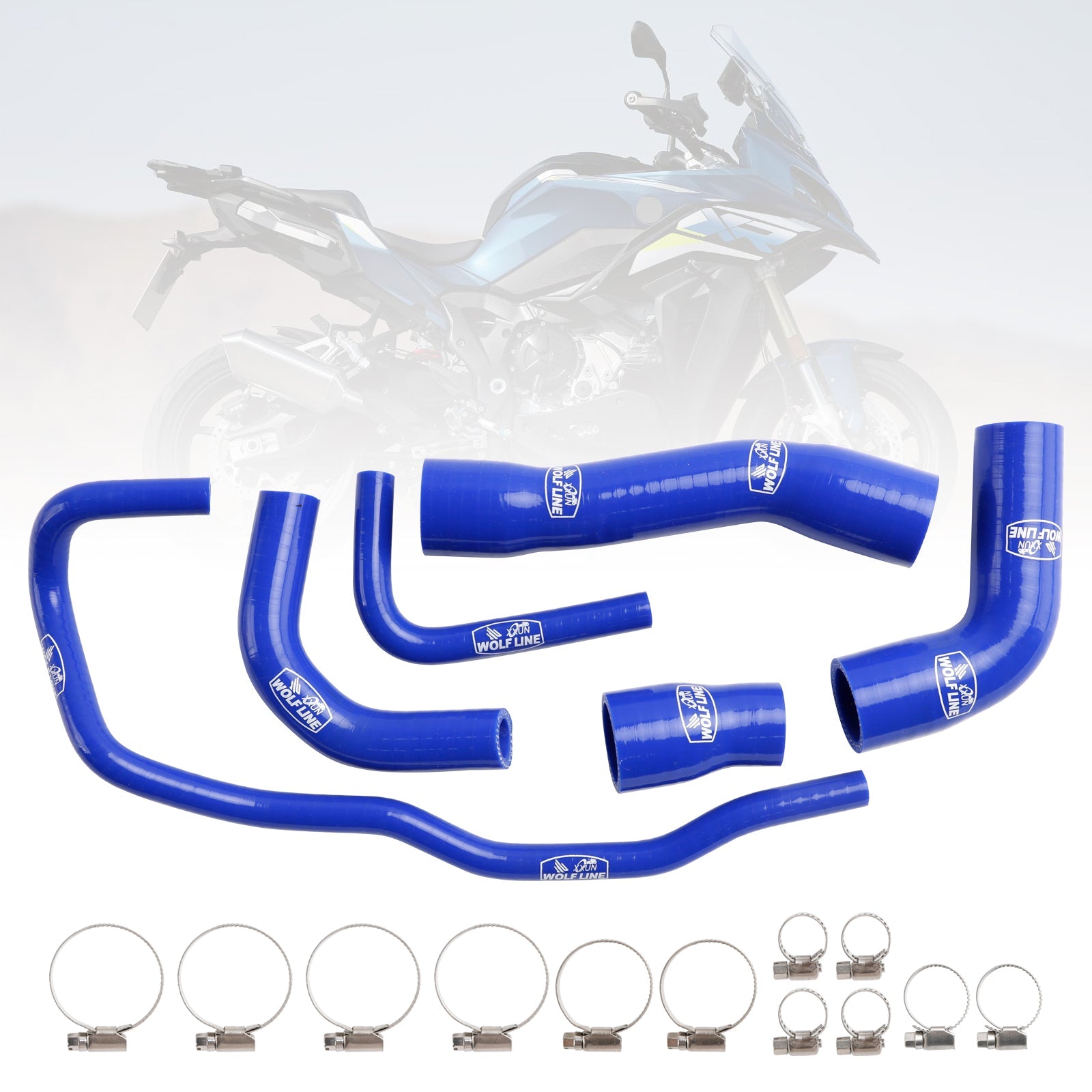 Kit de durites de refroidissement en silicone pour radiateur BMW S1000XR 2021-2024