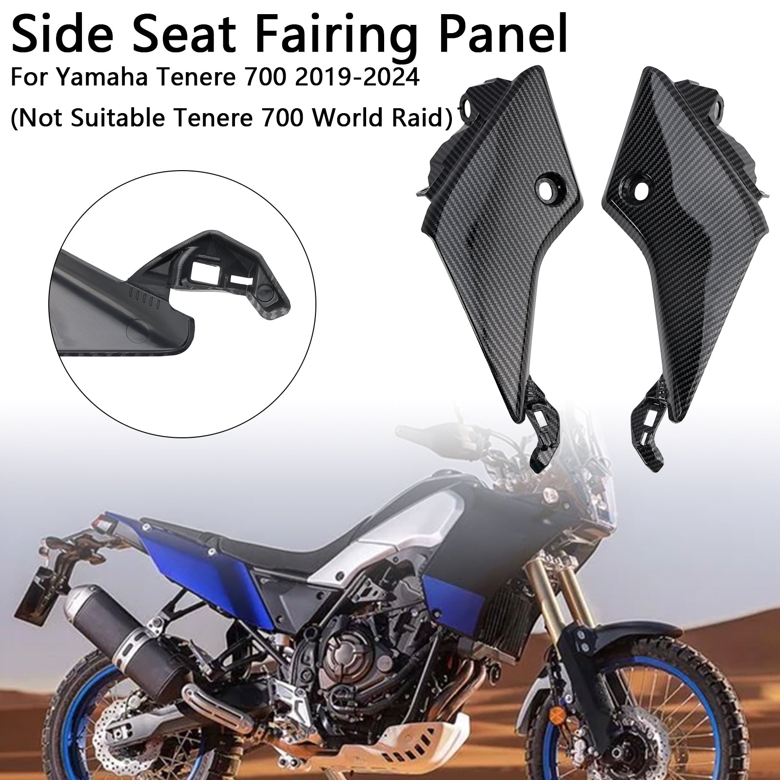 Panel lateral de asedio lateral para Yamaha Tenere 700 2019-2024