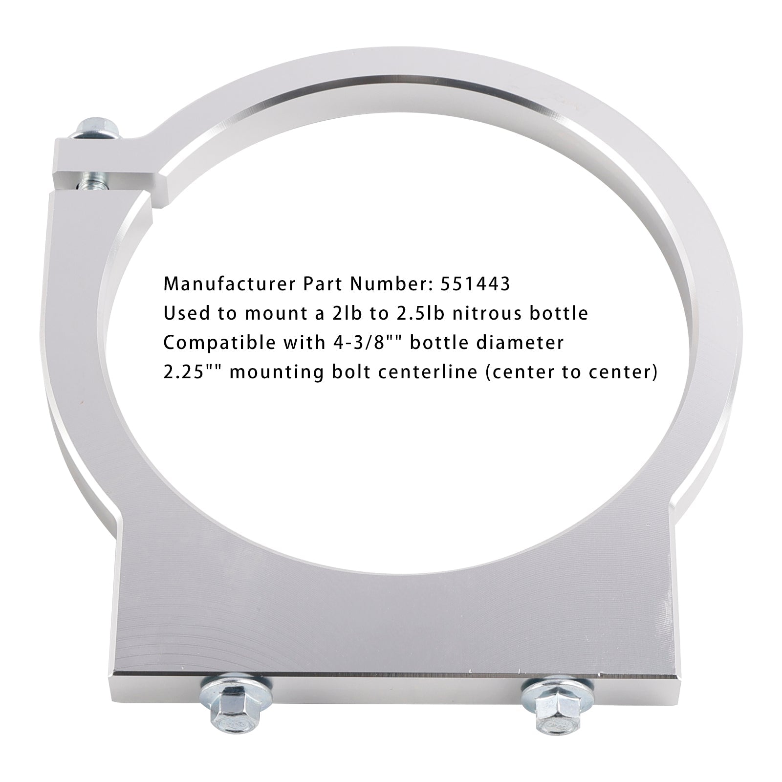 Porta bombola di azoto da 2 libbre 2,5 2 Due libbre 4-3/8""diametro della bombola di montaggio del serbatoio