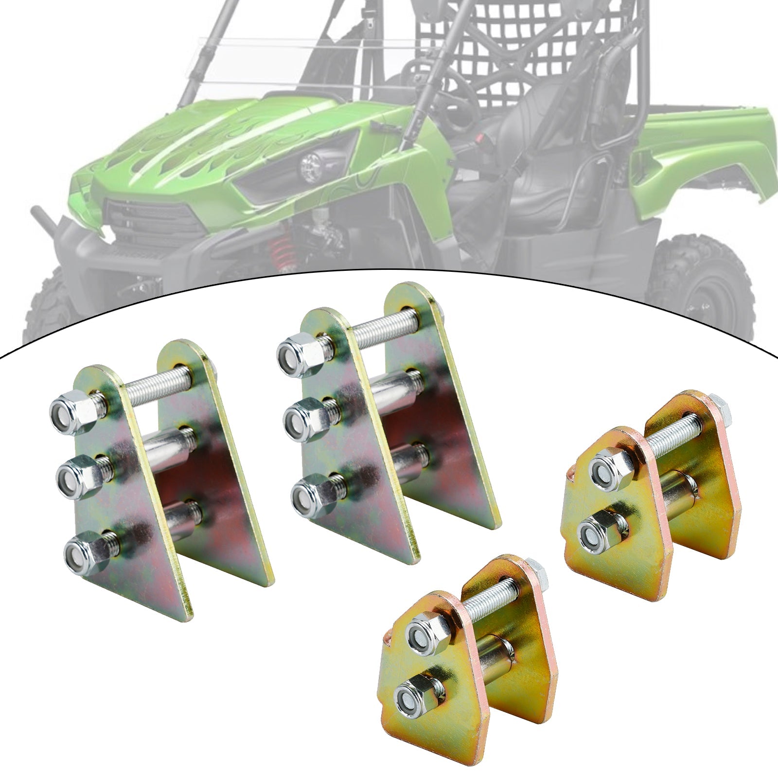 Kit de rehaussement avant et arrière de 5 cm (2 pouces) pour Kawasaki Teryx4 750 (2012-2013) et 800 (2014-2025)