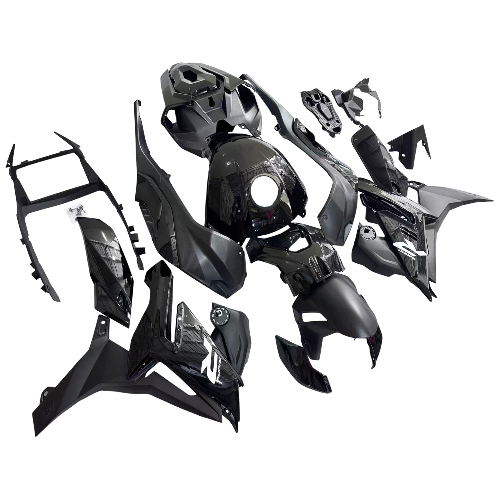 Zestaw owiewek BMW S1000R 2021-2025 - wtryskiwany ABS - zderzaki, osłony chłodnicy & osłony boczne