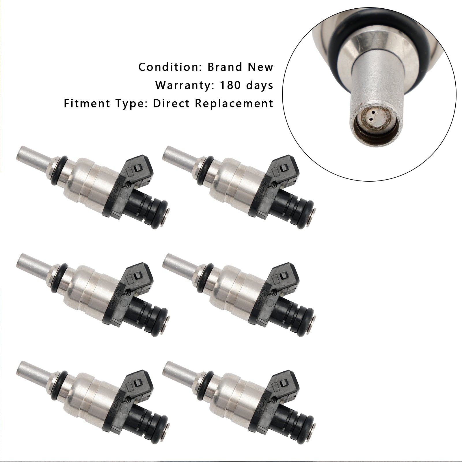 Injecteur de carburant 6 pièces pour BMW 325xi 2,5 L 2001-2005 13537546244 1427240 7546244