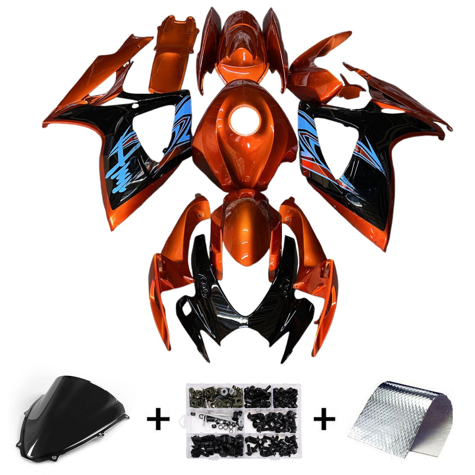 Kit de carénage injecté en plastique ABS pour Suzuki GSXR 600/750 2006-2007 K6