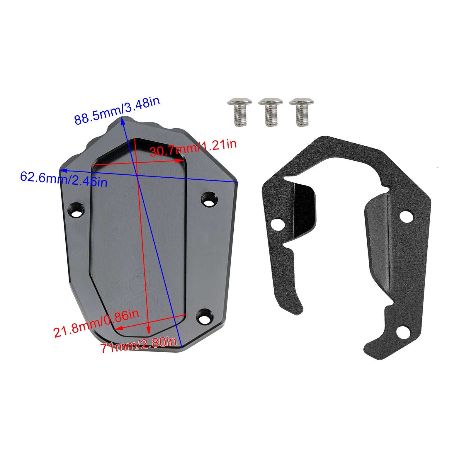 Plaque d'agrandissement de béquille pour BMW R1300 2024+