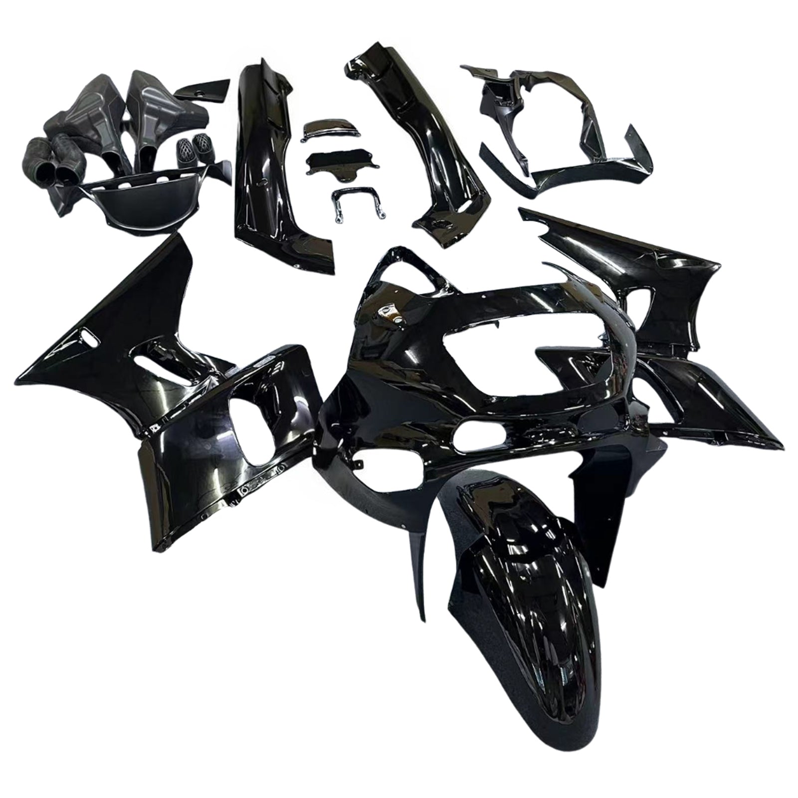 Kit de carénage en plastique ABS injecté compatible avec Kawasaki ZZR400 1993-2007 ZZR600 1998-2003