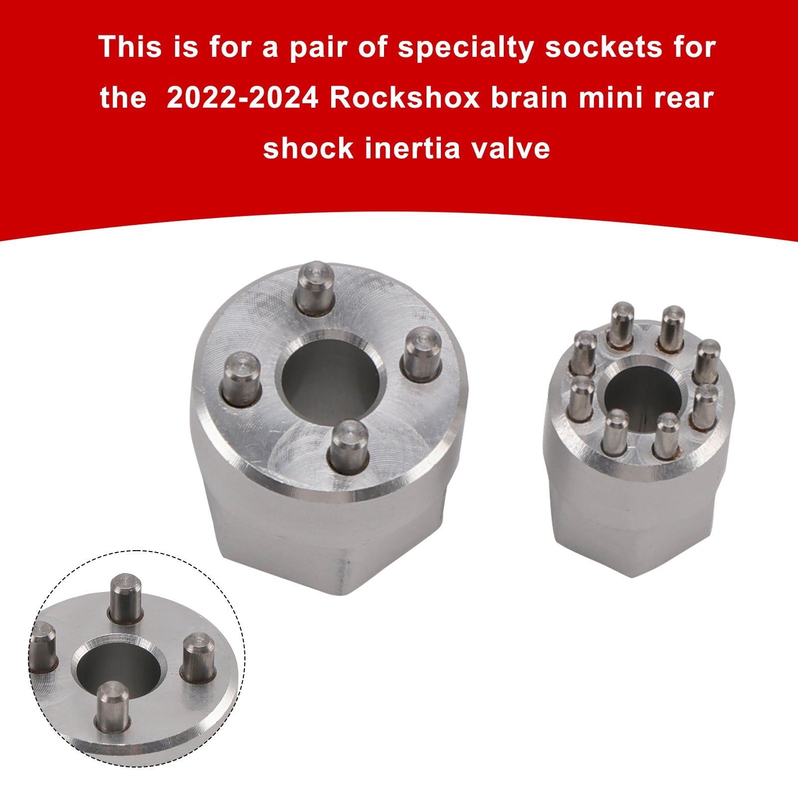 Herramienta de válvula&Juego de bujes de volante RockShox Brain 2022-2024 para amortiguador Specialized MINI