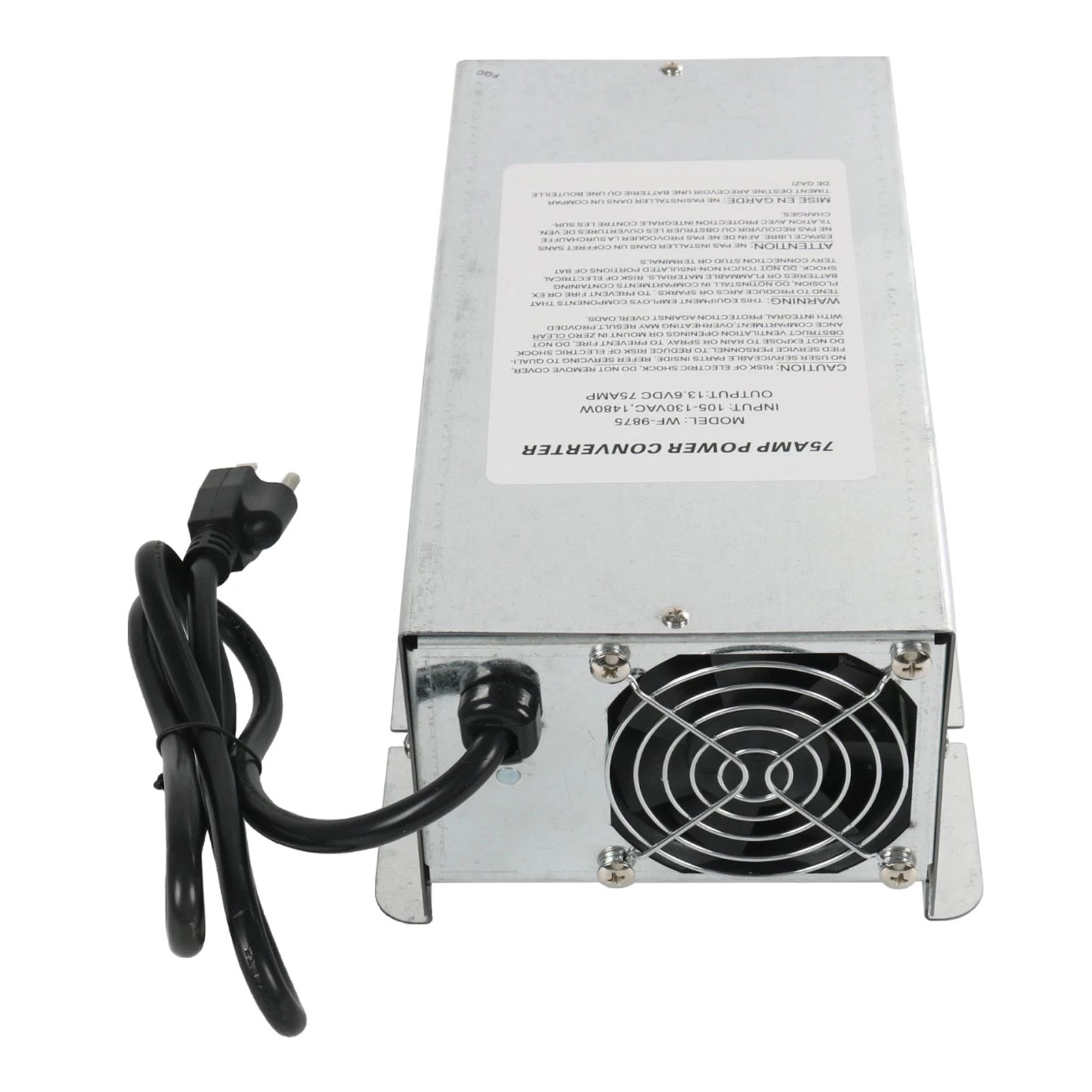 Chargeur convertisseur WF-9875, sortie CC 75 A, montage sur pont