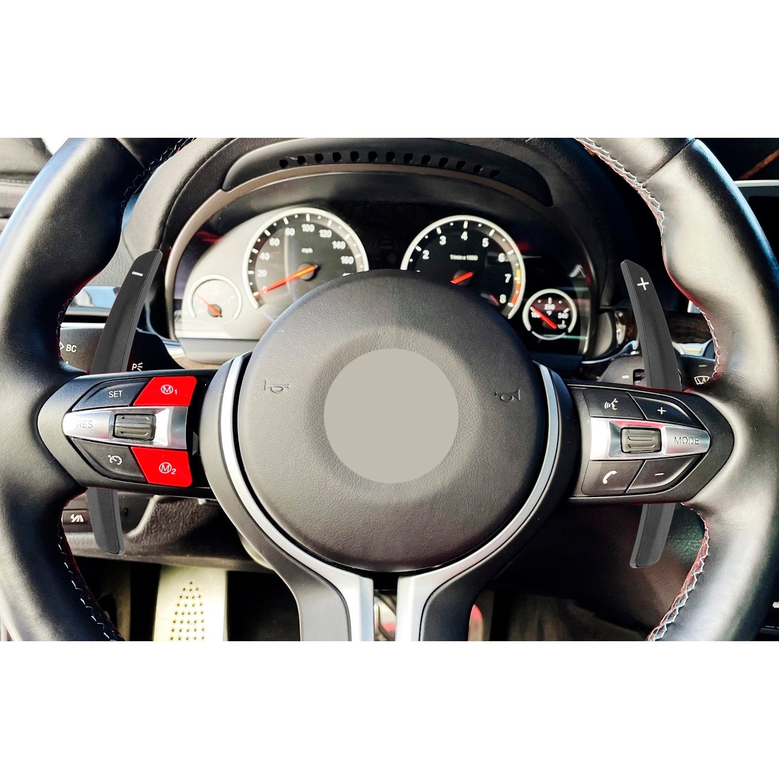 Wydłużenie palet zmiany prędkości dla serii BMW F30 F31 F32 F10 x3 X5 Black Aluminium