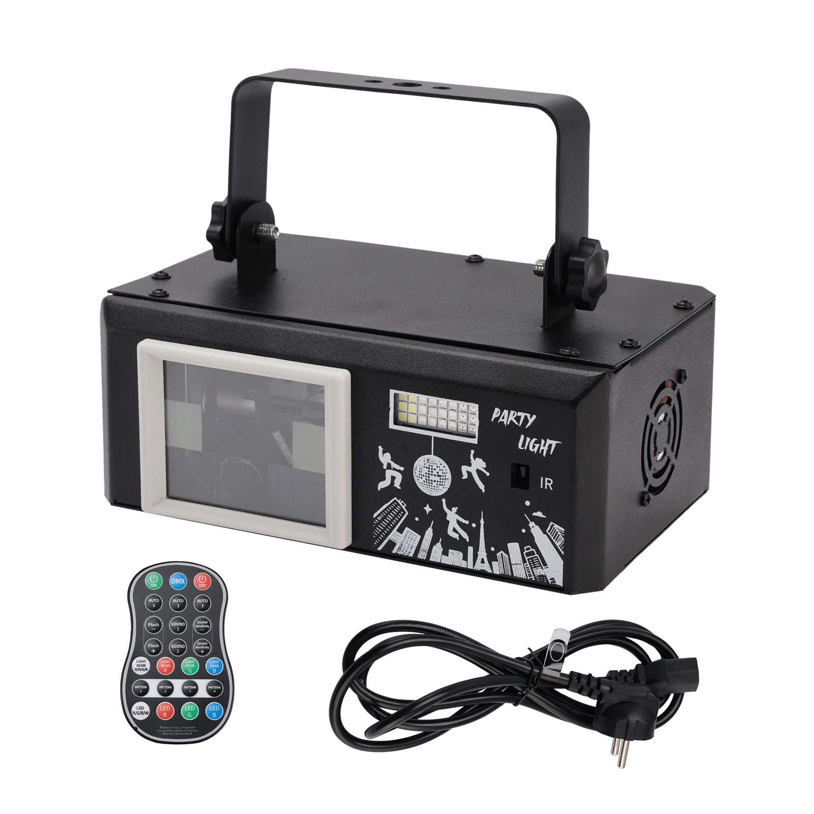 Système d'éclairage laser LED UV 6 en 1 pour scènes de discothèque et clubs
