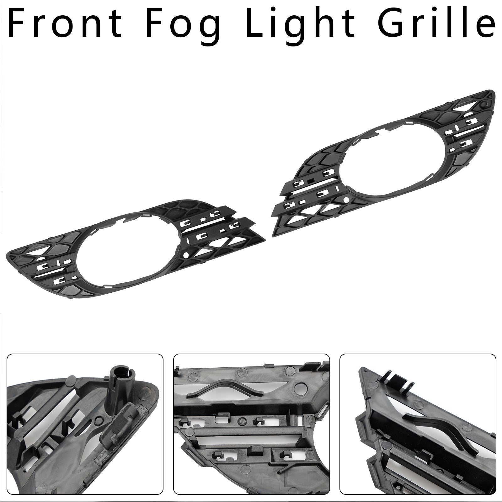 Ensemble de garnitures de phares antibrouillard de base 2 pièces pour Mercedes Benz Classe E W211 E63 2007-2009 2118850822 MB1038115