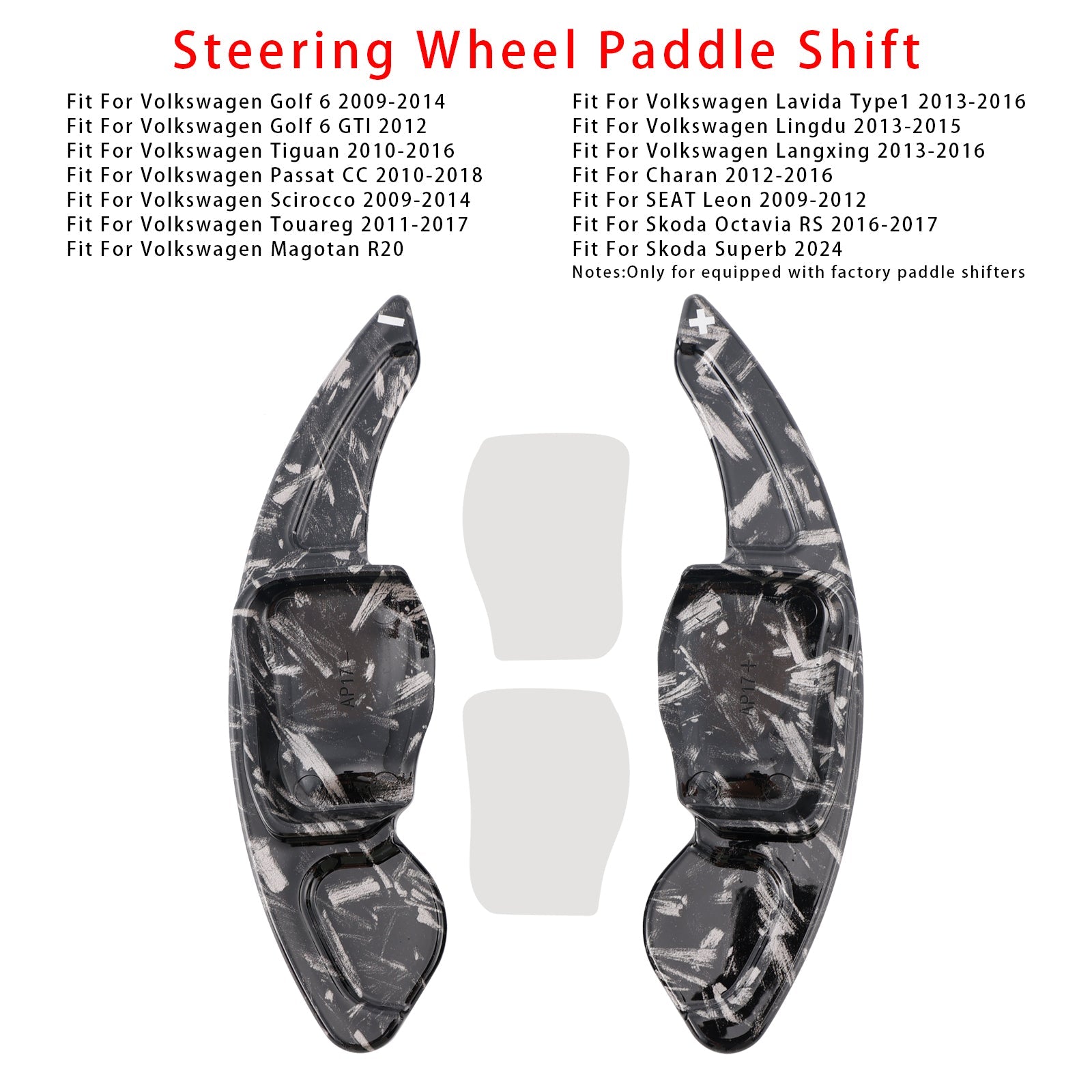 Verlenging van snelheidsverandering pallets achter het wiel voor stoel VW Scirocco
