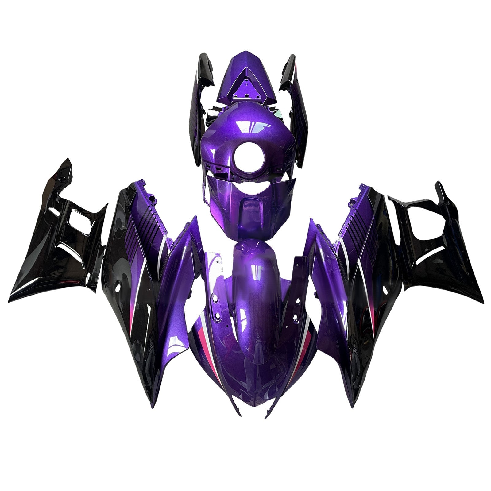 Kit de carénage injecté en plastique ABS compatible avec Yamaha YZF-R3 R25 2019-2021