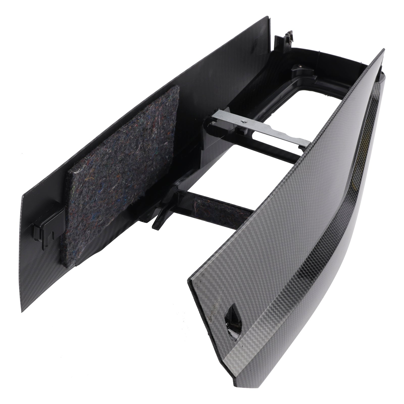 Garniture de console centrale de voiture VW Golf Jetta 1999-2005 1J1863201D motif fibre de carbone