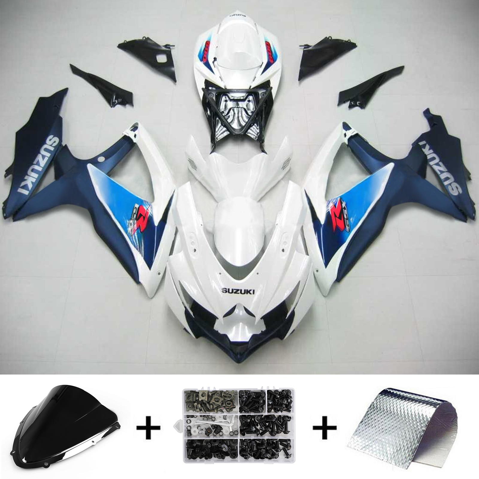 Kit di carenatura a iniezione, carrozzeria in plastica ABS per Suzuki GSXR 600/750 2008-2010 K8