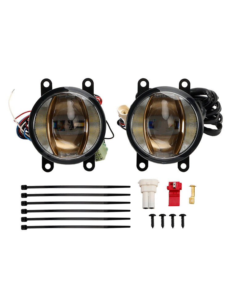 Ledriving Fog Drl Gold Edition 90 mm 6 000 K Lighthouse per Osram