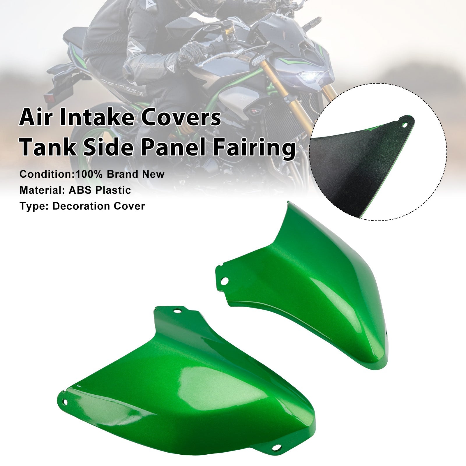 Caches d'admission d'air, carénage latéral du réservoir pour Kawasaki Z900 2025-2026