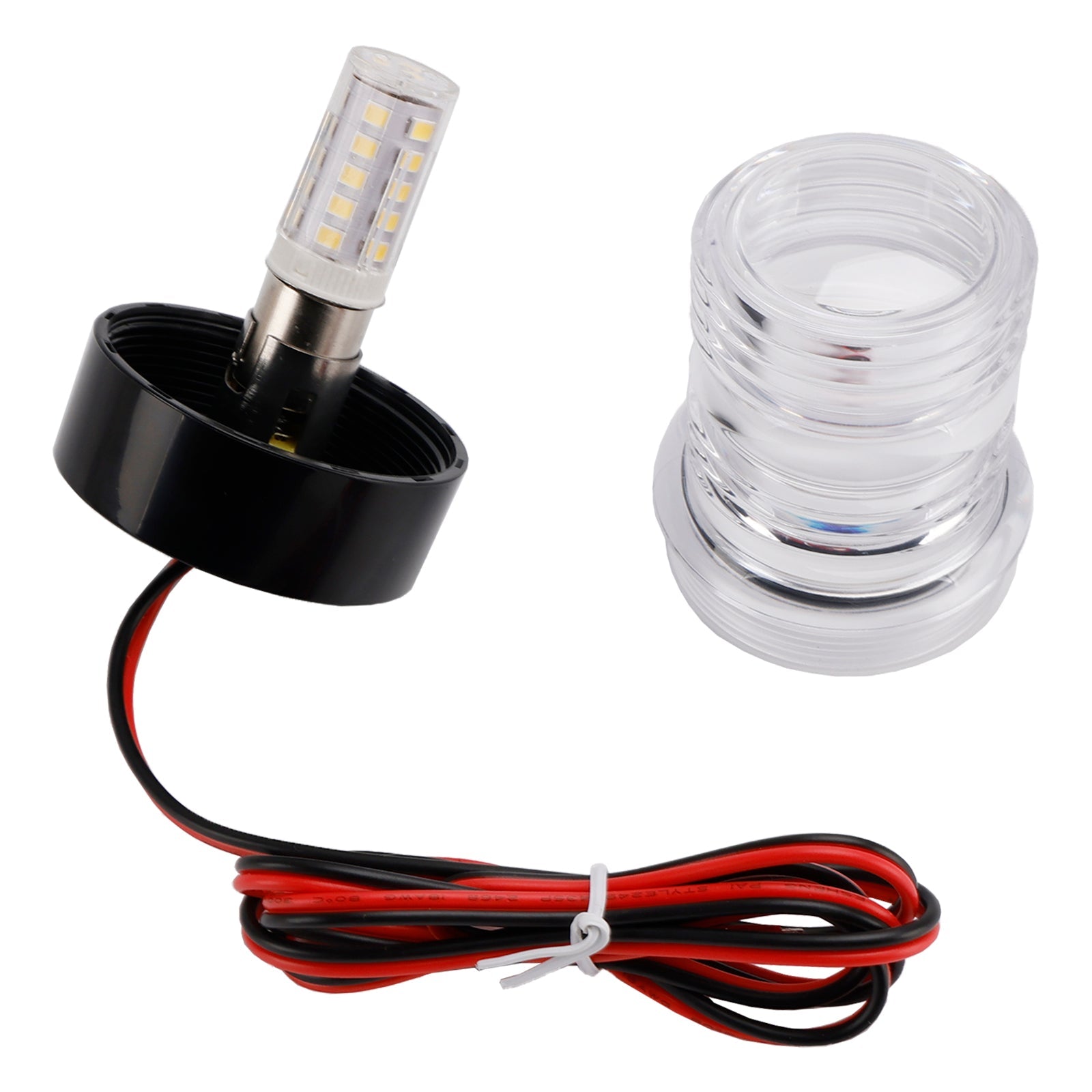2,7 W LED-navigoinnin merkkivalo, pyöreä lamppu ankkuriin, veneeseen tai huviveneeseen, IP66