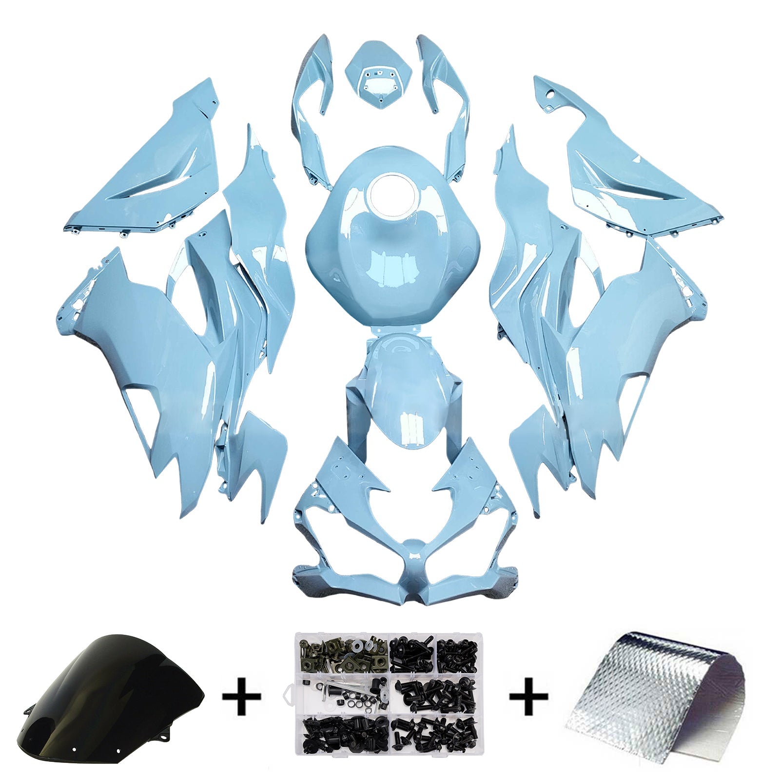 Injekcijski komplet, plastično telo ABS za Kawasaki ZX6R 2019-2023