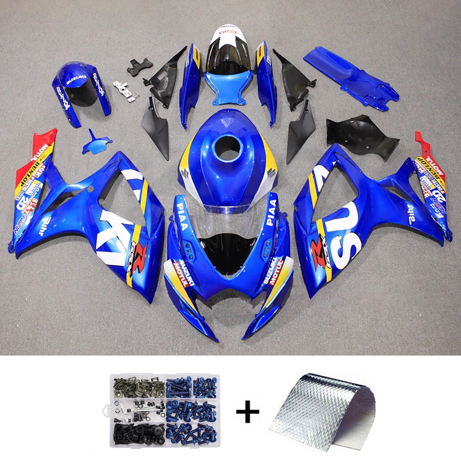 Kit de carénage injecté en plastique ABS pour Suzuki GSXR 600/750 2006-2007 K6
