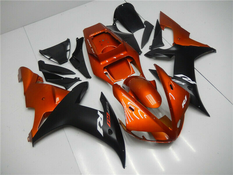 ABS Injection Plastic Kit Fairing Fit For Yamaha YZF R1 2002-2003 Orange