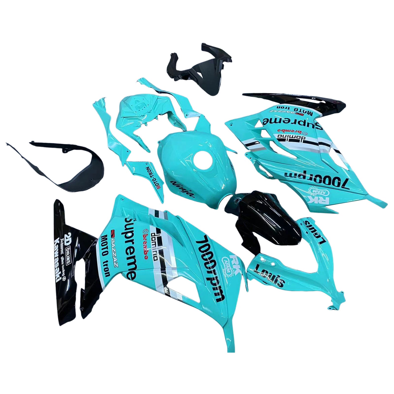 ABS plastični komplet za Kawasaki Ex300 Ninja 300R 2013-2024