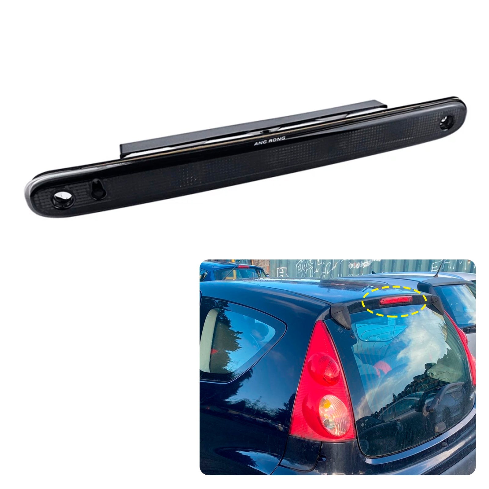 Terzo Black High Black Stop Light per Citroën C1 e Peugeot 107